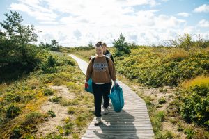 Festivalio dalyvis Melnragės take