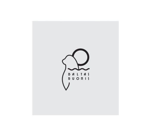 Baltas ruonis logotipas