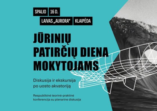 Jūrinių patirčių dienos mokytojams anonsas