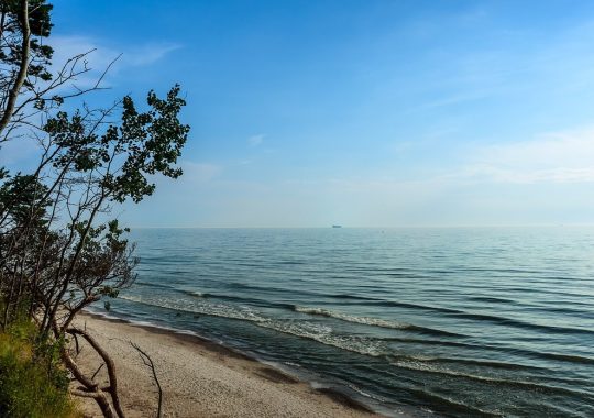 Baltijos pajūrio skardis ir paplūdimys prie Karklės
