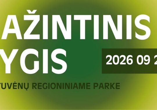 Pažintinio žygio Kurtuvėnų regioniniame parke anonsas