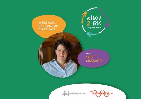 atKURK 2 megztinių dekoravimo dirbtuvės su Egle Šilevaite