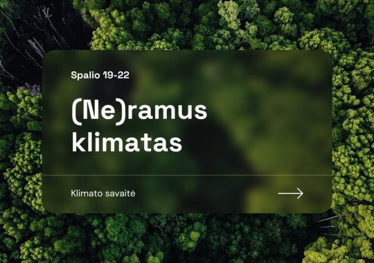 Klimato kaitos savaitė „(Ne)ramus klimatas“ VILNIUS TECH